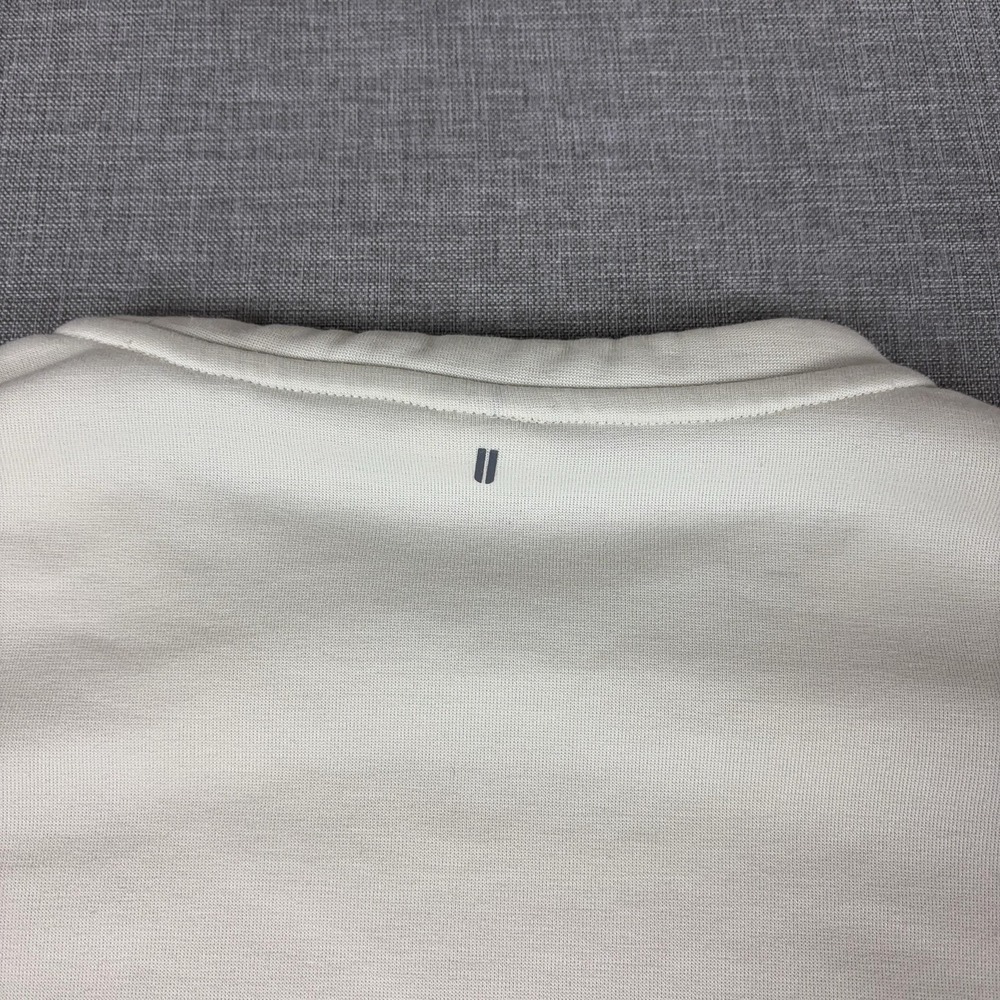 NOBULL Sweatshirt Womens Medium White Crewneck Fleece Pullover Logo Graphic - Picture 9 of 10